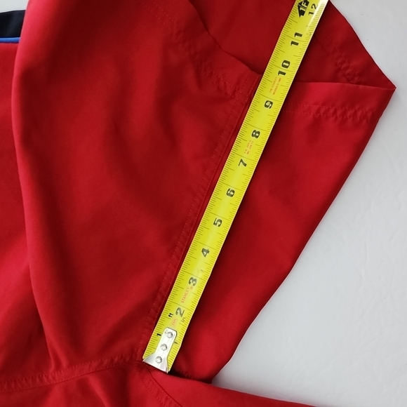 Chaps Men's Board Red Black White  Stripes Shorts Swim Trunks Key Pocket Size 36 - Picture 13 of 14